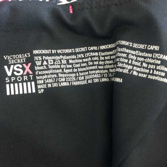 EUC VS HR Knockout Capri leggings - small - Picture 2 of 3